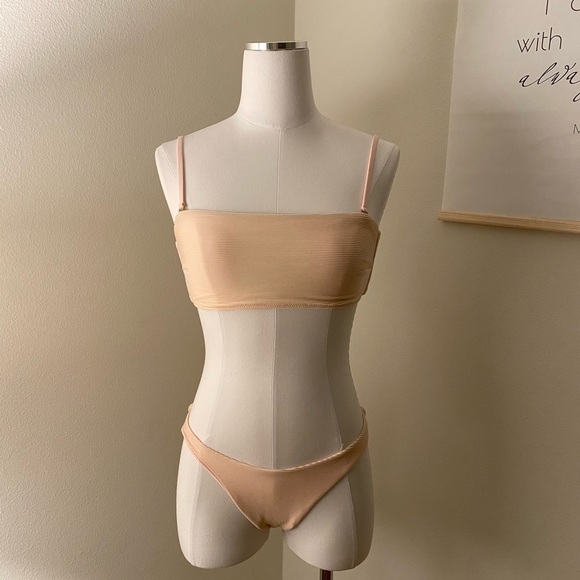 Vitamin A Mila Bandeau Top and California High Leg Bottom Set - Picture 7 of 10